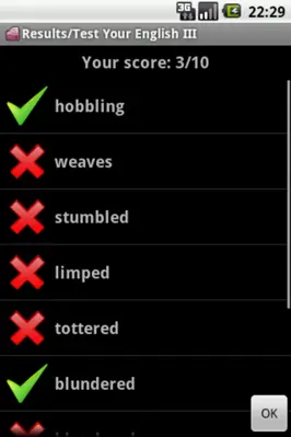 Test Your English III. android App screenshot 2