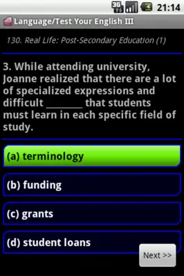 Test Your English III. android App screenshot 3