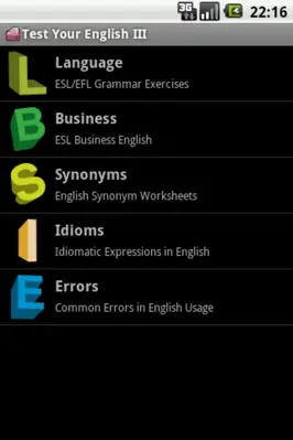 Test Your English III. android App screenshot 5